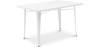 Buy Rectangular Dining Table - Industrial Design - White Metal - Ashi White 60128 - in the EU