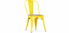 Buy Dining Chair Stylix Industrial Design Metal and Light Wood - New Edition Yellow 60123 with a guarantee