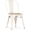 Buy Dining Chair - Industrial Design - Steel and Wood - New Edition - Stylix Cream 60123 with a guarantee