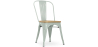 Buy Dining Chair - Industrial Design - Steel and Wood - New Edition - Stylix Pale Green 60123 - prices