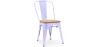 Buy Dining Chair Stylix Industrial Design Metal and Light Wood - New Edition Lavander 60123 Home delivery