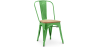 Buy Dining Chair Stylix Industrial Design Metal and Light Wood - New Edition Green 60123 with a guarantee