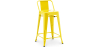 Buy Bar stool with small backrest  Stylix industrial design Metal- 60cm - New Edition Yellow 60126 at Privatefloor
