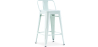 Buy Bar Stool with Backrest - Industrial Design - 60cm - New Edition - Stylix Pale Green 60126 in the Europe