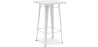 Buy Square Stool Table - Industrial Design - 100 cm - Galla White 60127 - prices
