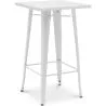 Buy Square Stool Table - Industrial Design - 100 cm - Galla White 60127