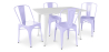 Buy Pack Dining Table and 4 Dining Chairs Industrial Design - New Edition- Bistrot Stylix Lavander 60129 - in the EU