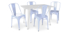 Buy Pack Dining Table and 4 Dining Chairs Industrial Design - New Edition- Bistrot Stylix Grey blue 60129 with a guarantee