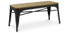 Buy Bench - Industrial Design - Wood and Metal - Stylix Black 60131 - prices