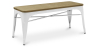 Buy Bench - Industrial Design - Wood and Metal - Stylix White 60131 - in the EU
