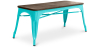 Buy Bench Stylix Industrial Design Metal and Dark Wood - New Edition Pastel green 60132 at Privatefloor