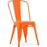 Buy Dining chair Stylix industrial design Metal - New Edition Orange 60136