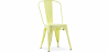 Buy Dining chair Stylix industrial design Metal - New Edition Pastel yellow 60136 at Privatefloor