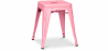 Buy Stool Stylix Industrial Design Metal - 45 cm - New Edition Pink 60139 Home delivery