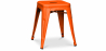 Buy Stool Stylix Industrial Design Metal - 45 cm - New Edition Orange 60139 in the Europe