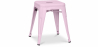 Buy Stool Stylix Industrial Design Metal - 45 cm - New Edition Pastel pink 60139 with a guarantee