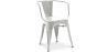 Buy Dining Chair with armrest Stylix industrial design Metal - New Edition Steel 60140 - prices