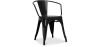 Buy Dining Chair with Armrests - Industrial Design - Steel - New Edition - Stylix Black 60140 at Privatefloor