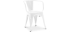 Buy Dining Chair with Armrests - Industrial Design - Steel - New Edition - Stylix White 60140 with a guarantee