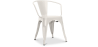 Buy Dining Chair with armrest Stylix industrial design Metal - New Edition Cream 60140 - in the EU