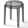 Buy Stool Low Transparent - 47cm - Arthur Light grey 29572