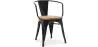 Dining Chair with Armrests - Industrial Design - Wood and Steel - New Edition - Stylix image 9
