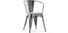 Dining Chair with Armrests - Industrial Design - Wood and Steel - New Edition - Stylix image 9