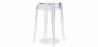 Buy Industrial Design Bar Stool - Transparent - 47cm - Victoria Queen Transparent 29572 Home delivery