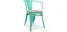 Dining Chair with Armrests - Industrial Design - Wood and Steel - New Edition - Stylix image 9