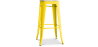 Buy Bar Stool - Industrial Design - Wood & Steel - 76cm - New Edition - Stylix Yellow 60144 in the Europe