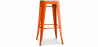 Buy Bar Stool - Industrial Design - Wood & Steel - 76cm - New Edition - Stylix Orange 60144 with a guarantee