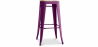 Buy Bar Stool - Industrial Design - Wood & Steel - 76cm - New Edition - Stylix Purple 60144 in the Europe