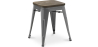 Buy Industrial Design Bar Stool - Wood & Steel - 45cm - New Edition - Stylix Dark grey 60145 in the Europe