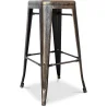 Buy Bar Stool – Industrial Style – Steel – 76 cm – Stylix Metallic bronze 60148