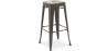Buy Bar stool Stylix industrial design Metal - 76 cm - New Edition Dark grey 60148 with a guarantee