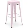 Buy Bar Stool – Industrial Style – Steel – 76 cm – Stylix Pastel pink 60148