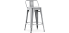 Buy Stylix stool with small backrest - 60cm Steel 58409 at Privatefloor