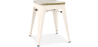 Buy Industrial Design Bar Stool - Wood & Steel - 45cm - New Edition - Stylix Cream 60153 - prices