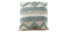 Buy Square Cotton Cushion Boho Bali Style (45x45 cm) cover + filling - Dura Blue 60157 - in the EU
