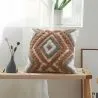 Buy Square Cotton Cushion Boho Bali Style (45x45 cm) cover + filling - Hanaki Brown 60159