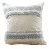 Buy Square Cotton Cushion Boho Bali Style (45x45 cm) cover + filling-  Kalinda Grey 60160