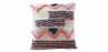 Buy Square Cotton Cushion Boho Bali Style (45x45 cm) cover + filling - Lanka Multicolour 60163 - in the EU