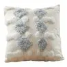 Buy Square Cotton Cushion Boho Bali Style (45x45 cm) cover + filling - Nesa Grey 60166