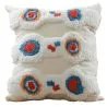 Buy Square Cotton Cushion Boho Bali Style (45x45 cm) cover + filling- Sarla Multicolour 60169