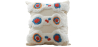 Buy Square Cotton Cushion Boho Bali Style (45x45 cm) cover + filling - Sarla Multicolour 60169 - in the EU