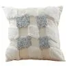 Buy Square Cotton Cushion Boho Bali Style (45x45 cm) cover + filling - Varouna Grey 60170