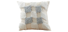 Buy Square Cotton Cushion Boho Bali Style (45x45 cm) cover + filling - Varouna Grey 60170 - in the EU