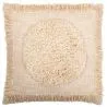 Buy Square Cotton Cushion in Boho Bali Style, cover + filling - Eva White 60177