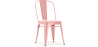 Buy Dining chair Stylix Industrial Design Square Metal - New Edition Pastel orange 99932871 at Privatefloor