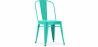 Buy Dining chair Stylix Industrial Design Square Metal - New Edition Pastel green 99932871 in the Europe